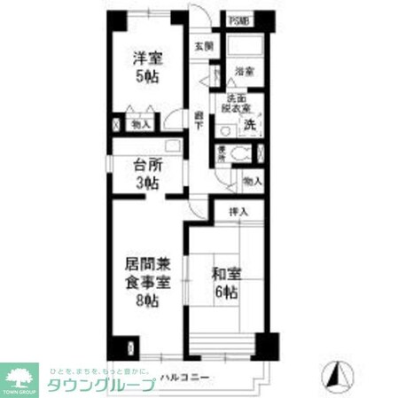 フレール綾瀬3の物件間取画像